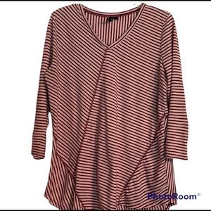 New Directions Striped Shirt